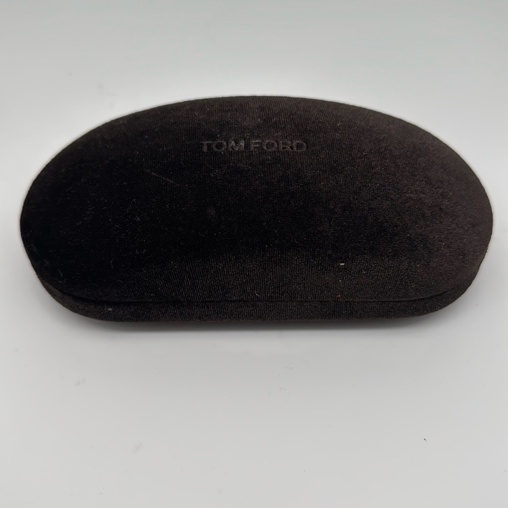 Tom Ford Brown Velour Eyeglasses Sunglasses Case